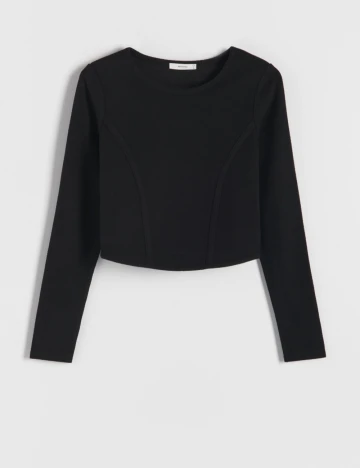Bluza Reserved, negru Negru