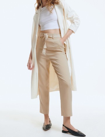 Pantaloni Reserved, crem