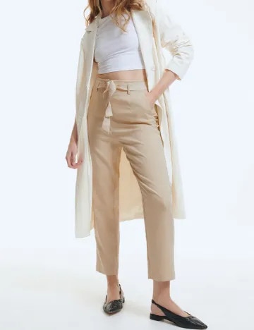 Pantaloni Reserved, crem