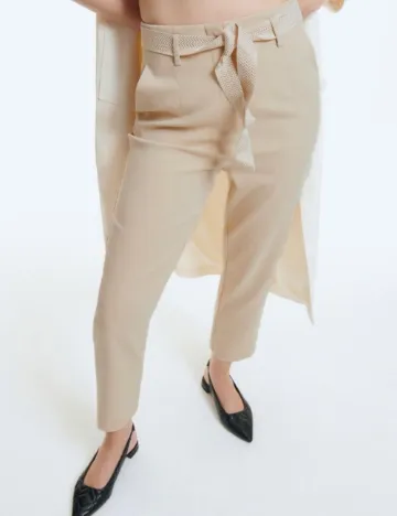 Pantaloni Reserved, crem