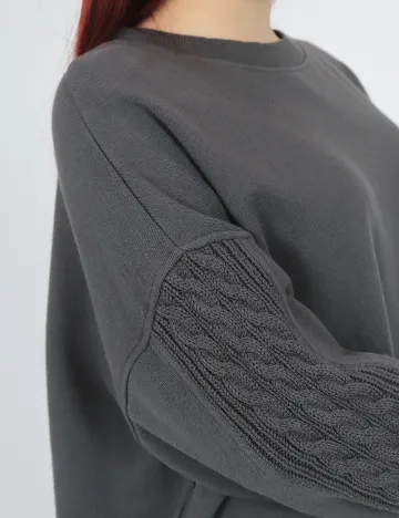 Bluza Aerie, gri inchis Gri