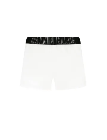 Pantaloni scurti Calvin Klein, alb
