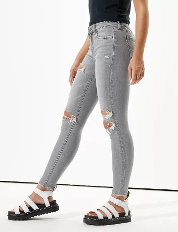 Blugi American Eagle, gri