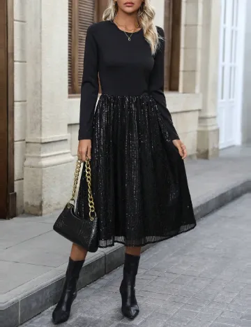 Rochie medie SHEIN, negru Negru