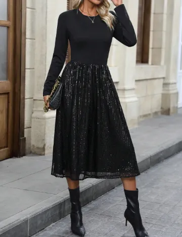 Rochie medie SHEIN, negru Negru