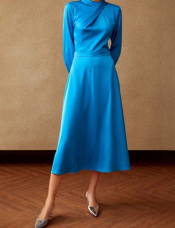 Rochie medie MOTF, albastru