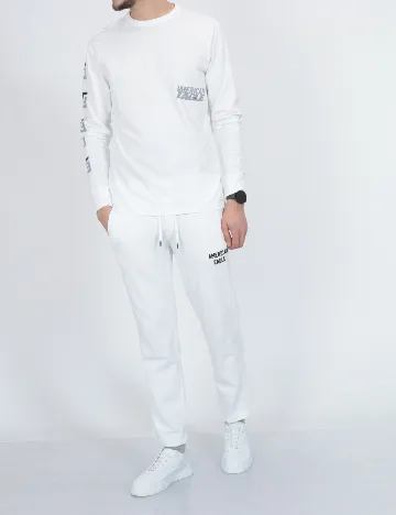 Pantaloni American Eagle, alb