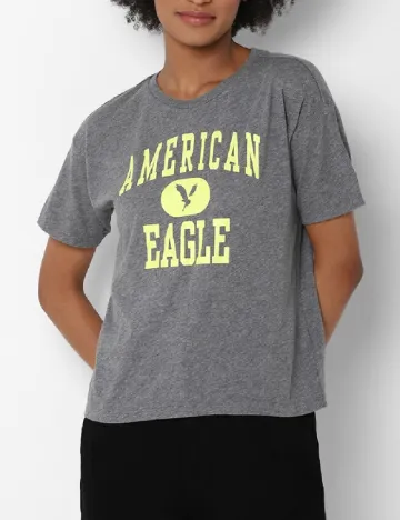 Tricou American Eagle, gri