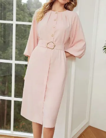 Rochie medie MOTF, roz