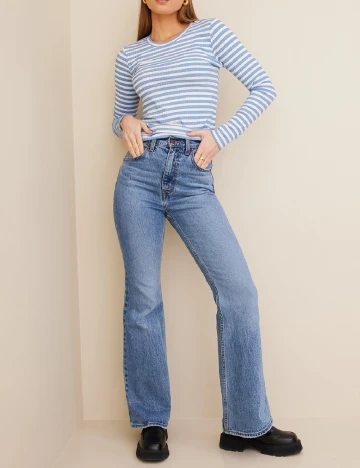 Bluza Jacqueline de Yong, bleu Albastru
