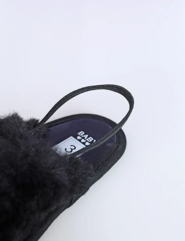 Papuci de Casa Shein Kids, negru