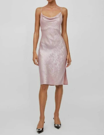 Rochie scurta Vila, roz Roz