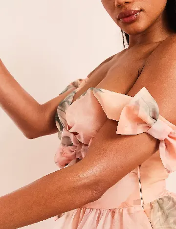 Rochie scurta ASOS, roz pudra