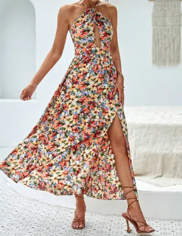 Rochie lunga SHEIN, floral print Floral print