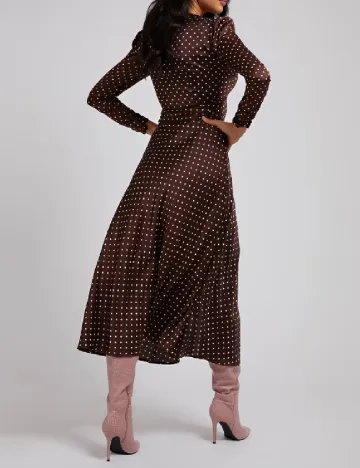 Rochie medie Guess, maro Maro
