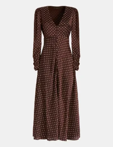 Rochie medie Guess, maro Maro
