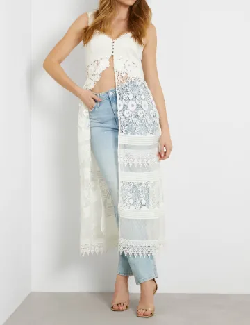 Kimono Guess, alb Alb