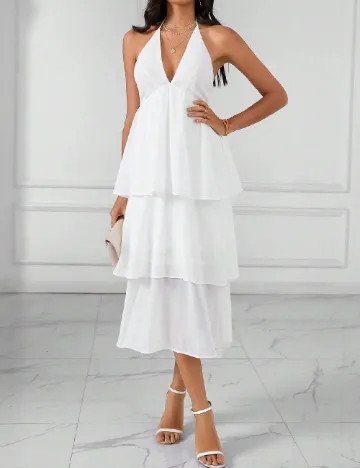 Rochie medie SHEIN, alb