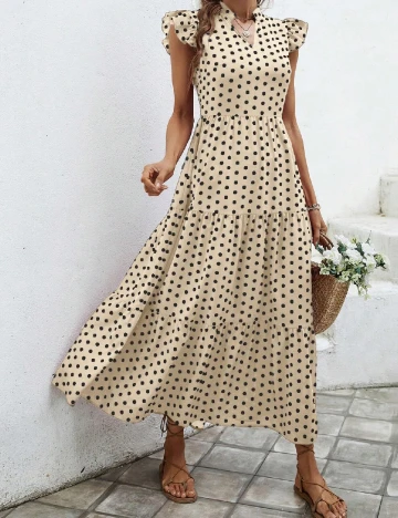 Rochie lunga SHEIN, crem Crem