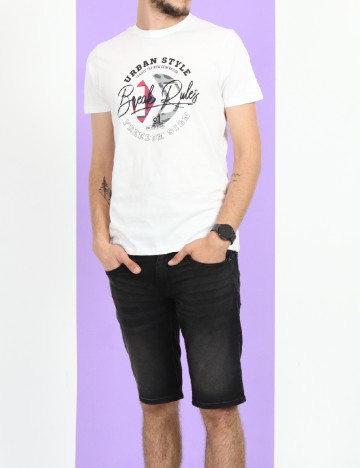 Tricou Milano Bulls, alb