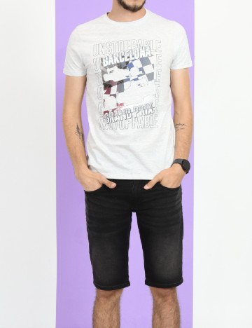 Tricou Milano Bulls, gri