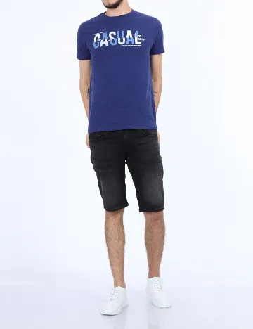 Tricou Milano Bulls, bleumarin
