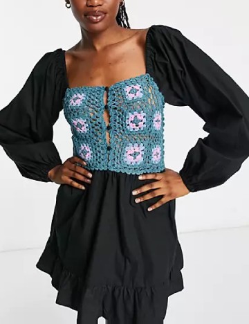 Rochie scurta ASOS, negru