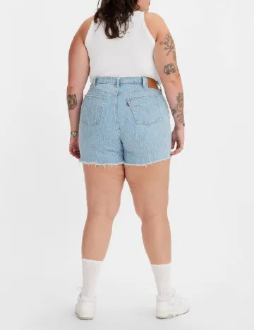 Pantaloni scurti Levi S Plus Size, albastru