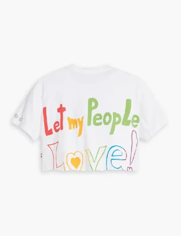 Top Levi S, alb Alb
