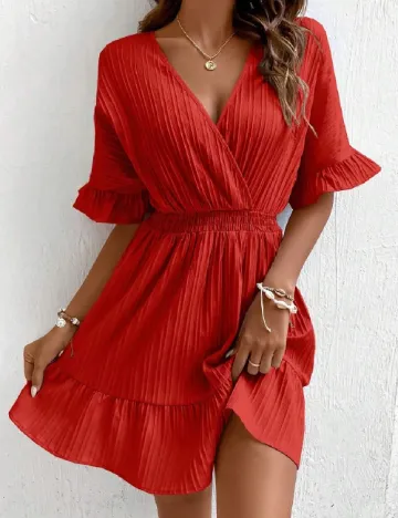 Rochie scurta SHEIN, rosu Rosu