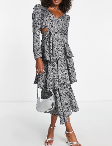 Rochie medie Top Shop, gri