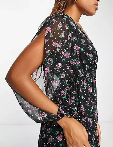 Rochie medie Miss Selfridge, negru Negru