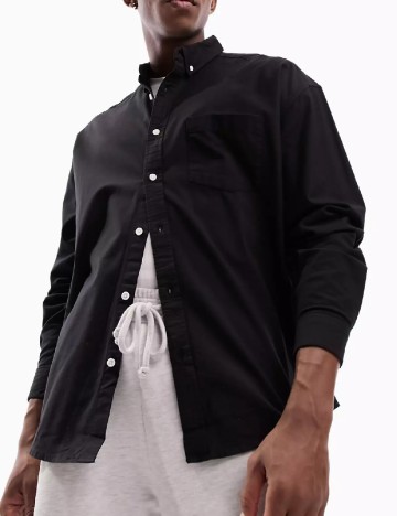 Camasa ASOS, negru
