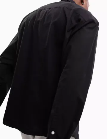 Camasa ASOS, negru Negru