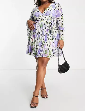 Rochie scurta ASOS Curve, alb Alb