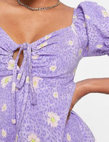 Rochie scurta ASOS, mov Mov