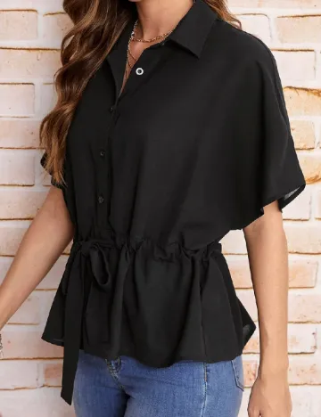 Camasa SHEIN, negru Negru