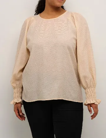 Bluza Kaffe Curve, crem Crem