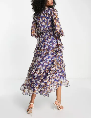 Rochie medie ASOS, albastru Albastru