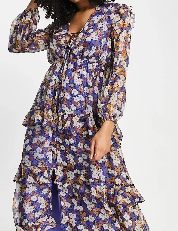 Rochie medie ASOS, albastru Albastru