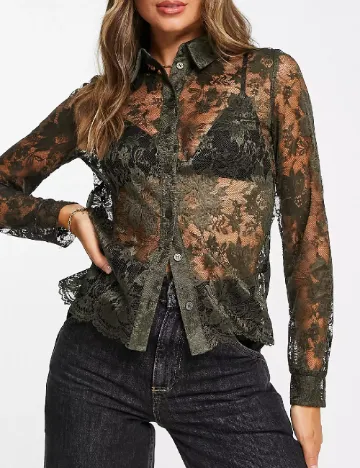 Camasa Top Shop, verde