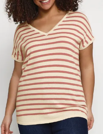 Bluza Kaffe Curve, crem Crem