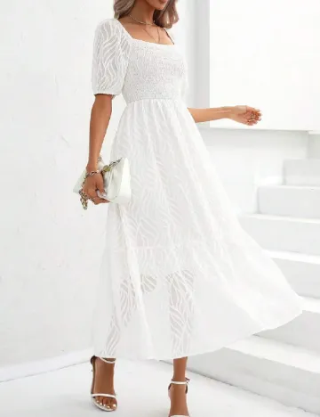 Rochie medie SHEIN, alb Alb