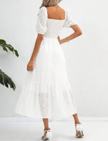 Rochie medie SHEIN, alb Alb