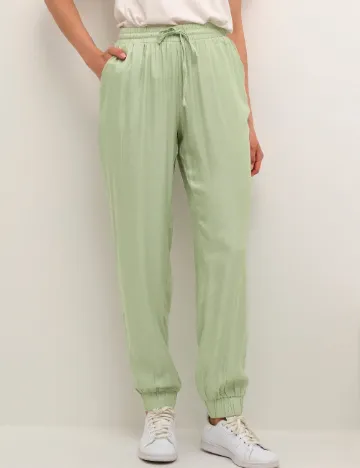 Pantaloni Cream, verde
