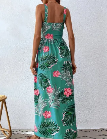 Rochie lunga SHEIN, verde Verde