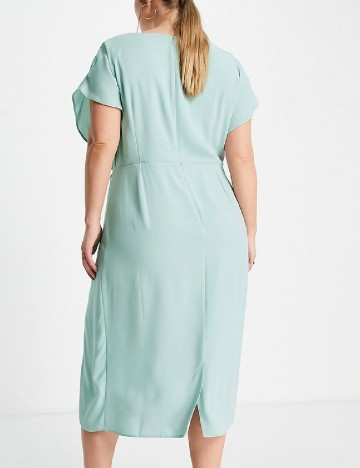 Rochie medie ASOS Curve, turcoaz