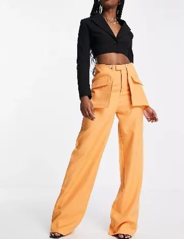Pantaloni Missguided, portocaliu Portocaliu