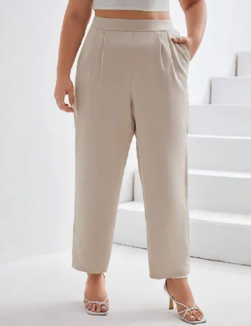 Pantaloni SHEIN CURVE, crem