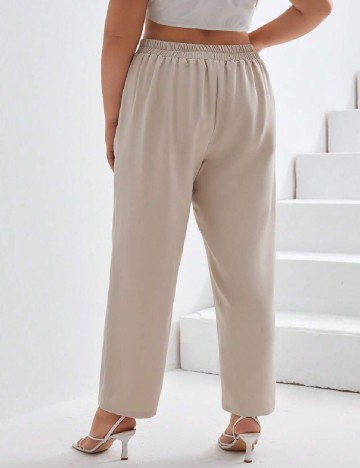 Pantaloni SHEIN CURVE, crem